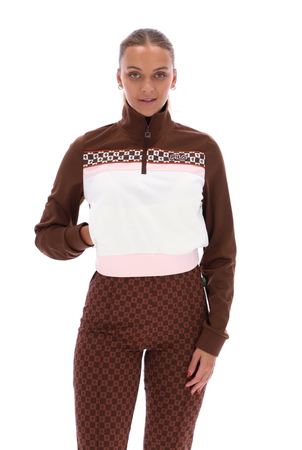 Fila UK Laura 1/4 Zip Print Track Top