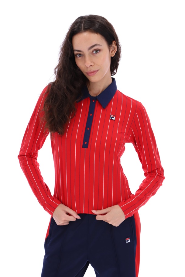 Jada Long Sleeve BB1 Polo Top Fila UK